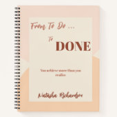 Einfache Übersicht über das Notebook Notizblock (Vorderseite)