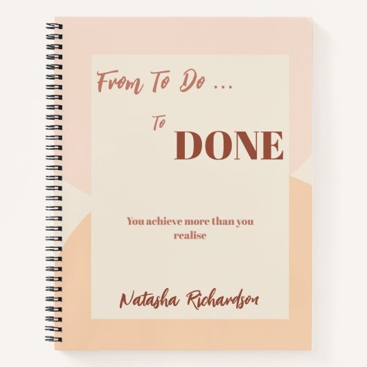 Einfache Übersicht über das Notebook Notizblock (Vorderseite)