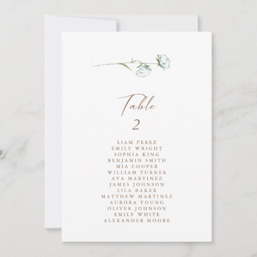 Einfache Übersicht über die Sitzplätze in rustikal (Vorderseite)