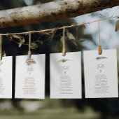 Einfache Übersicht über die Sitzplätze in rustikal