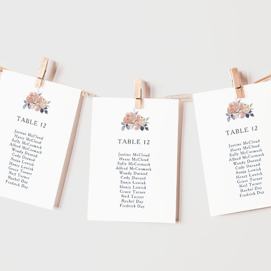 Einfache Übersicht über die Sitzplätze in rustikal