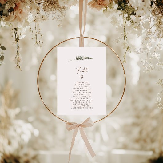 Einfache Übersicht über die Sitzplätze in rustikal