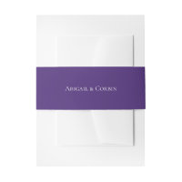 Einfache Ultra-Violet-Personalisierte Hochzeit