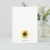 Einfache Ultrasound Sonnenblume Niedlich Babydusch Dankeskarte (Stehend Vorderseite)