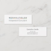 Einfache unabhängige Berater-Visitenkarten Mini Visitenkarte (Vorne/Hinten)