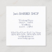 Einfache unbedeutende Eleganzabdeckung Quadratische Visitenkarte (Rückseite)