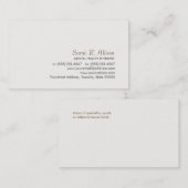 Einfache und ausgefeilte Visitenkarte (Vorne/Hinten)