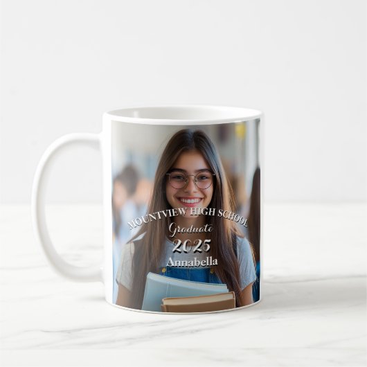 Einfache und benutzerdefinierte Foto-Abschluss-Tas Kaffeetasse (Links)