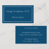 Einfache und Berufliche Agent-Visitenkarte Visitenkarte (Vorne/Hinten)