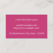 Einfache und Berufliche Geschäftskarte für Dermato Visitenkarte (Rückseite)