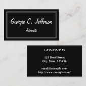 Einfache und Berufliche Visitenkarte (Vorne/Hinten)