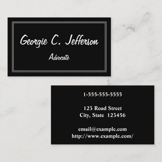 Einfache und Berufliche Visitenkarte (Vorne/Hinten)