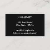 Einfache und Berufliche Visitenkarte (Rückseite)