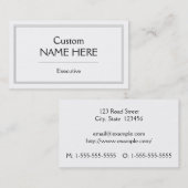 Einfache und Berufliche Visitenkarte (Vorne/Hinten)