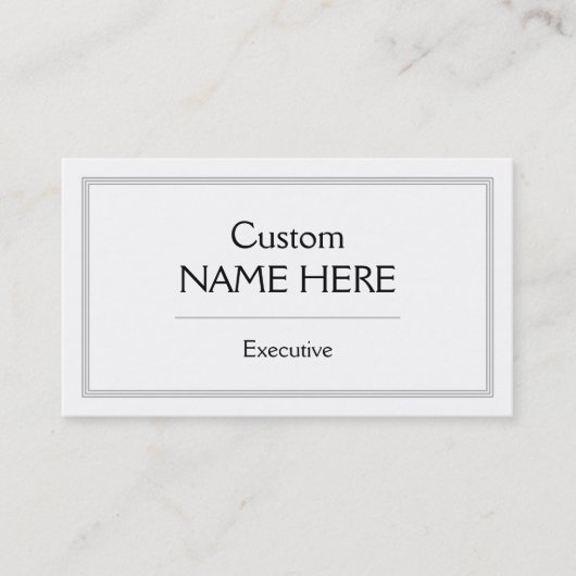 Einfache und Berufliche Visitenkarte (Vorderseite)