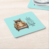 Einfache und dennoch attraktive Cat Theme Paper Un Rechteckiger Pappuntersetzer (angewinkelt)