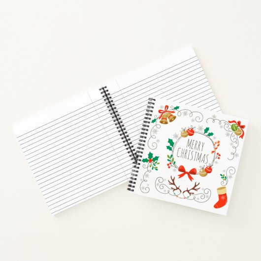 Einfache und dennoch elegante Weihnachtsdekoration Notizbuch (Innenseite)