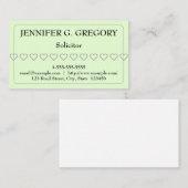 Einfache und einfache Anwaltskarte Visitenkarte (Vorne/Hinten)