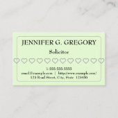 Einfache und einfache Anwaltskarte Visitenkarte (Vorderseite)