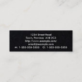 Einfache und einfache Berufliche Visitenkarte (Rückseite)