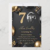 Einfache und elegante 70. Geburtstagsparty Einladung (Vorderseite)