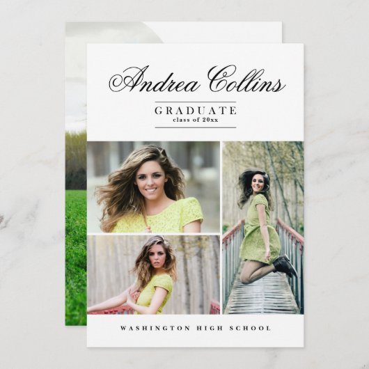 Einfache und elegante Abitur, Ankündigung von Absc (Vorne/Hinten)