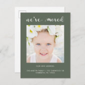 Einfache und elegante Änderung des Fotos Ankündigungspostkarte (Vorne/Hinten)