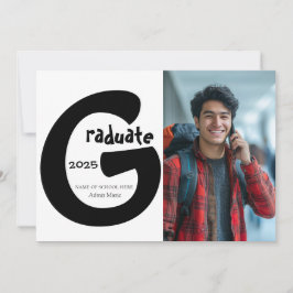 Einfache und elegante Ankündigung eines Abschlusse