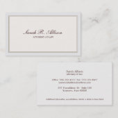 Einfache und elegante Anwältin Elfenbeinküste mit Visitenkarte (Vorne/Hinten)