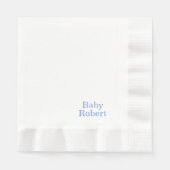 Einfache und elegante Babydusche Serviette (Vorderseite)