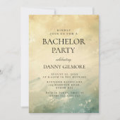 Einfache und elegante Bachelor Party Einladung (Vorderseite)