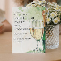 Einfache und elegante Bachelor Party