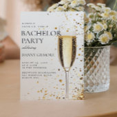 Einfache und elegante Bachelor Party Einladung