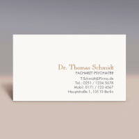 Einfache und elegante berufliche Psychiater