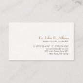 Einfache und elegante Berufliche Psychiater Visitenkarte (Vorderseite)