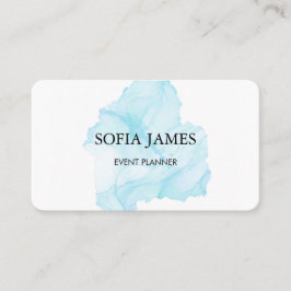 Einfache und elegante Black and Blue Visitenkarte