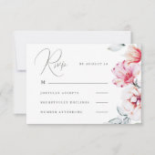 Einfache und elegante farbenfrohe UAwg RSVP Karte (Vorderseite)