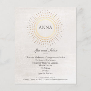 Einfache und elegante Friseursalon und Wellness-Ce Flyer