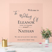 Einfache und elegante Frühjahrssommer Acrylschild (Hochzeit)