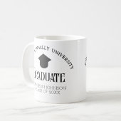Einfache und elegante Graduate-Tasse Kaffeetasse (Vorderseite Links)