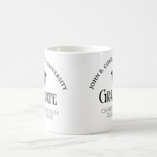 Einfache und elegante Graduate-Tasse Kaffeetasse (Mittel)