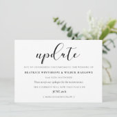 Einfache und elegante Hochzeitskarte Einladung (Stehend Vorderseite)