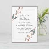 Einfache und elegante Hochzeitsreise Einladung (Stehend Vorderseite)