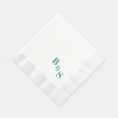 Einfache und elegante Hochzeitsreise-Empfang Party Serviette (Ecke)