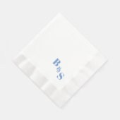 Einfache und elegante Hochzeitsreise-Empfang Party Serviette (Ecke)