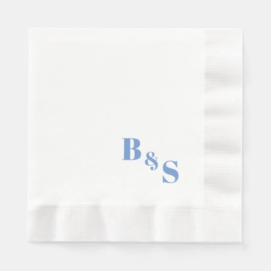 Einfache und elegante Hochzeitsreise-Empfang Party Serviette (Vorderseite)