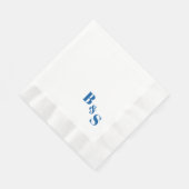 Einfache und elegante Hochzeitsreise-Empfang Party Serviette (Ecke)