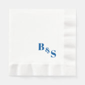 Einfache und elegante Hochzeitsreise-Empfang Party Serviette (Vorderseite)