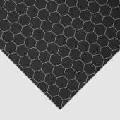 Einfache und elegante Honeycomb-Muster Schwarz & G Seidenpapier (Ausschnitt)