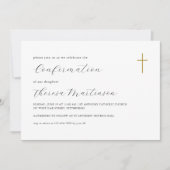 Einfache und elegante Kalligraphiebestätigung Einladung (Vorderseite)